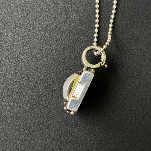 Michael Dawkins Sterling Silver Pearl Necklace & 14k/925 Mabe Pearl Pendant 40g - Picture 3 of 10